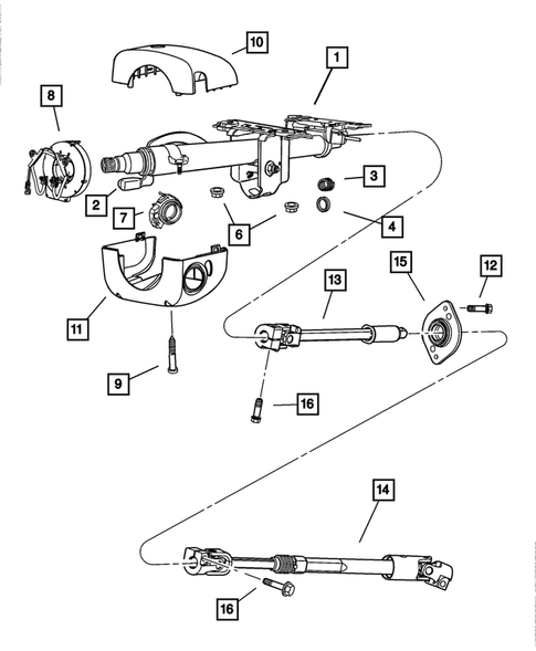 Steering Column for 2005 Dodge Viper #0