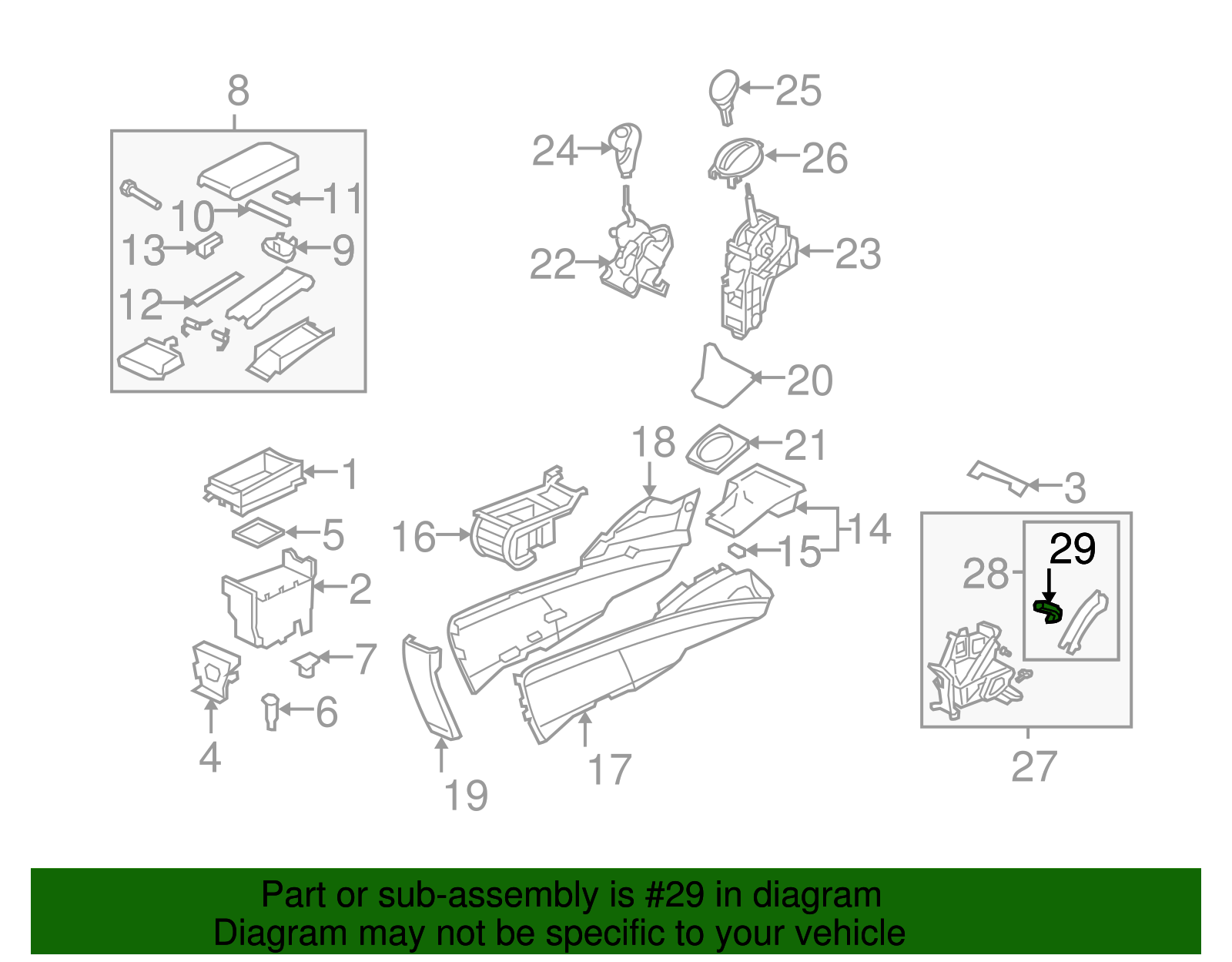 Genuine Honda Parking Brake Grip Handle 47115-SNA-A82ZA For Civic 2006-2011