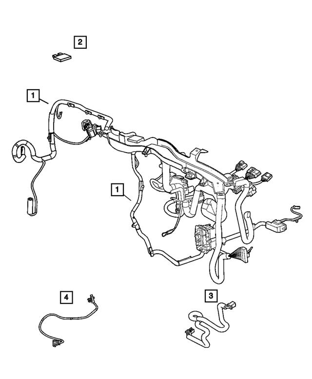 « 5029593AE –  : Panneau D`instruments Cablage pour Mopar Image »
