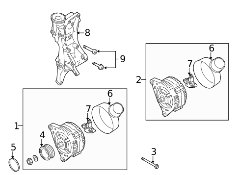 Alternator for 2015 Audi A5 Quattro #3