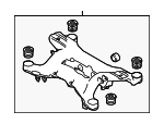 LR086154 - Suspension: Suspension Crossmember Assembly for Land Rover: Range Rover, Range Rover Sport Image