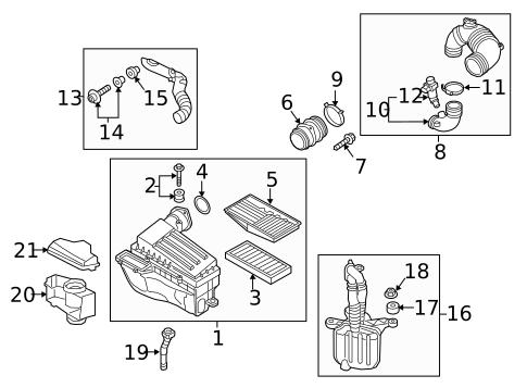 Air Intake for 2015 Volkswagen Jetta #0