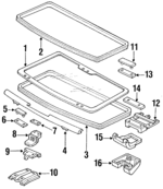 E92Z61502R00A - Body: Hinge Bracket for Ford Image
