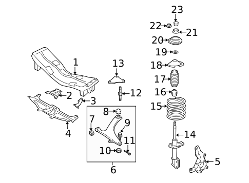 Suspension Components for 2009 Subaru Outback #0