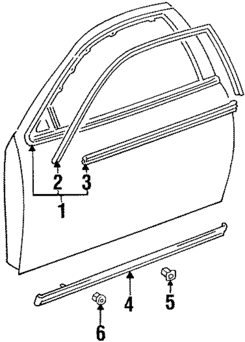 Exterior Trim - Door for 1999 Lexus SC300 #0