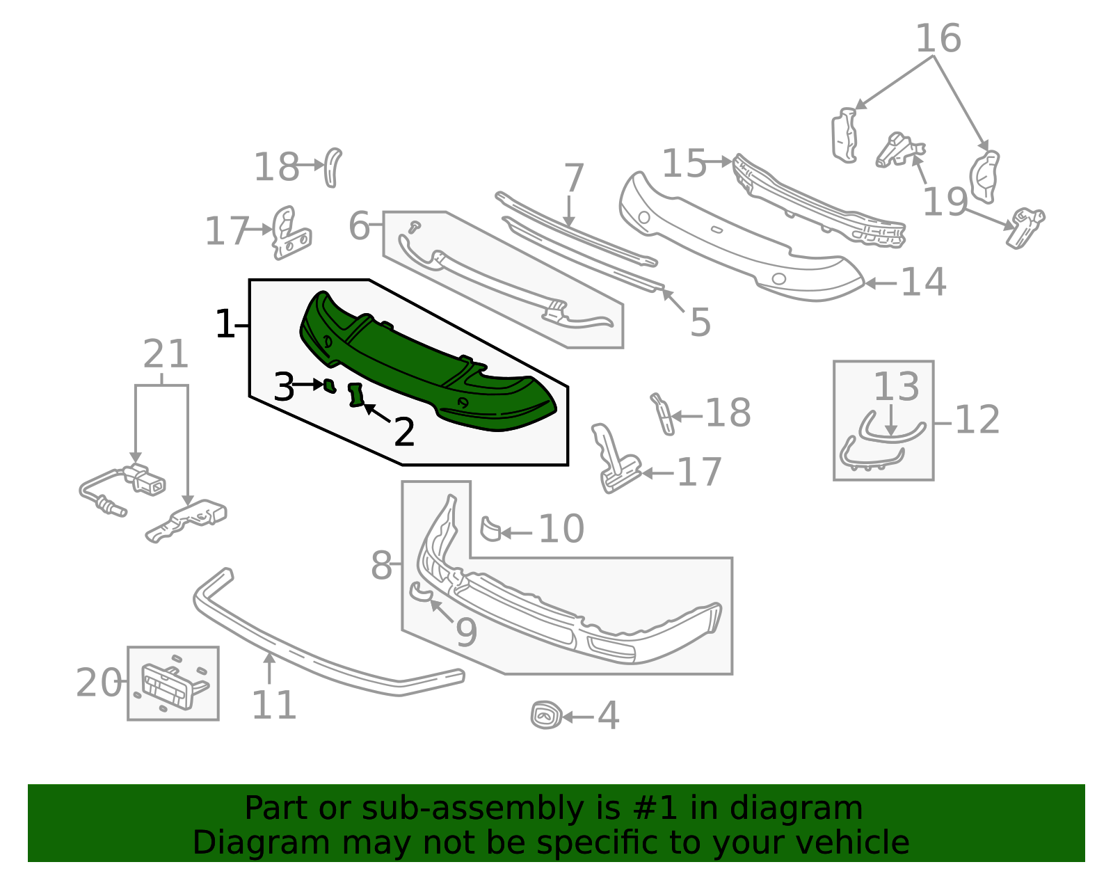 2003-2005 Acura NSX Bumper Cover 04711-SL0-A92ZZ | OEM Parts Online