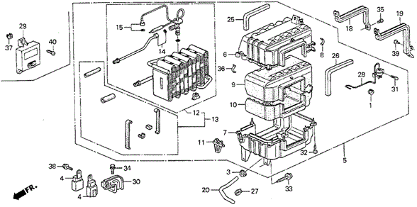 A/C Cooling Unit (SI) for 1988 Honda Prelude #0