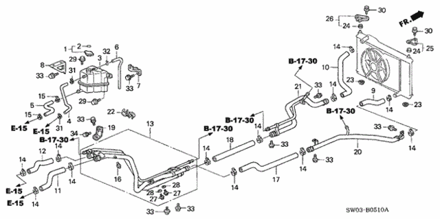 Radiator Hose for 2001 Acura NSX #0