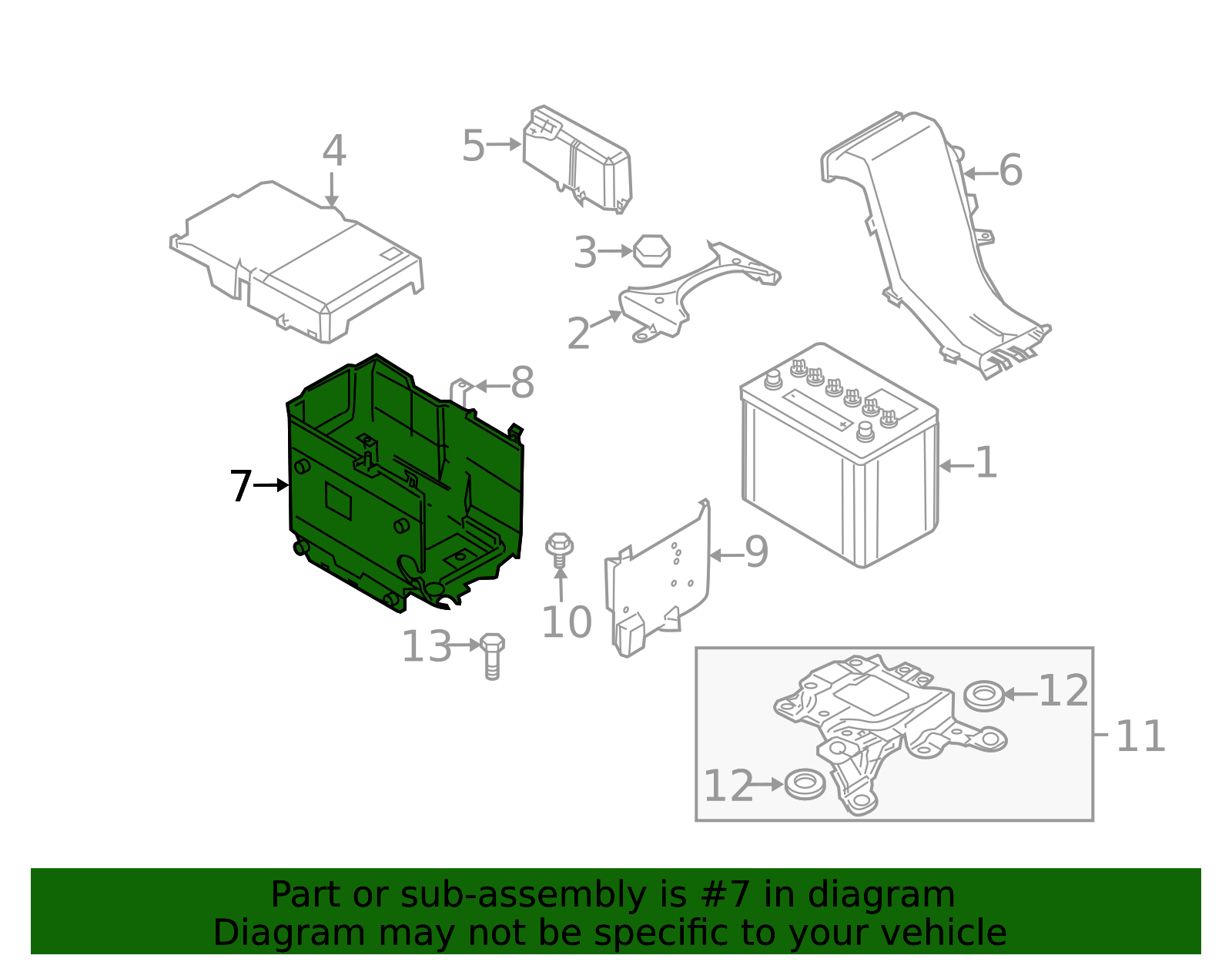 CC29-56-040E - Battery Tray - 2006-2015 Mazda 5 | Mazda Swag
