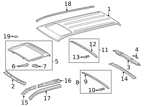 Exterior Trim - Roof for 2013 Toyota Sequoia #0