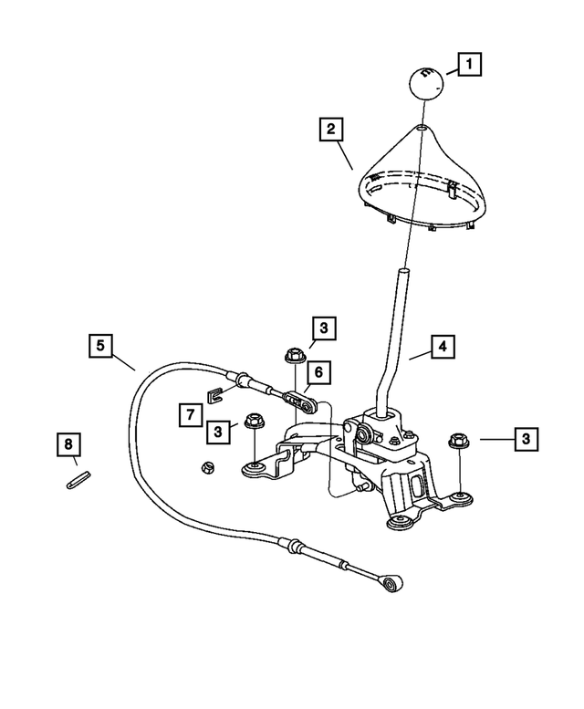 TM13DKAAB - G288; 5-Speed; Manual Transaxle: Gearshift Boot for Mopar Image
