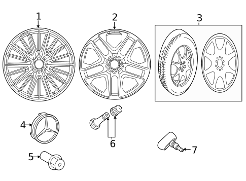 Wheels for 2021 Mercedes-Benz GLC43 AMG #1