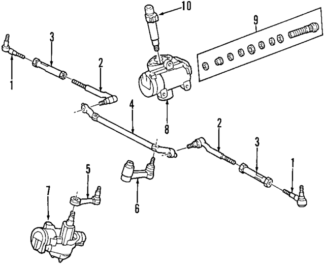 F4TZ3A130DA - Steering: Inner Tie Rod for Ford: F-250, F-250 HD, F-250 Super Duty Image