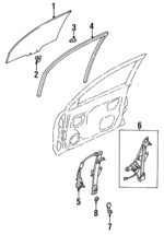B16A58511A - : Glass for Mazda: Protege Image