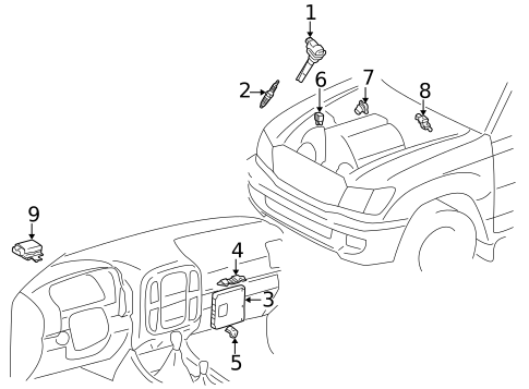 Powertrain Control for 1998 Lexus LX470 #0