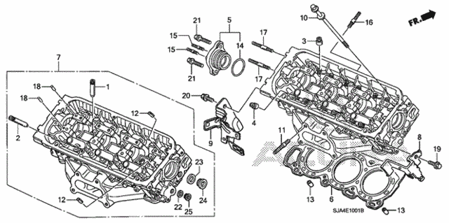 Rear Cylinder Head (1) for 2007 Acura RL #0