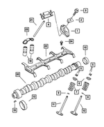 33004626 - Engine 5.9L Eight Cylinder: Valve Spring Retainer for Mopar Image