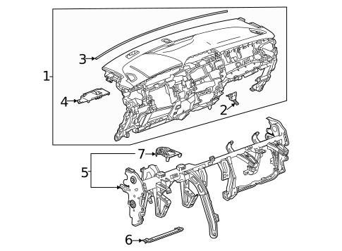 Instrument Panel for 2024 Chevrolet Trailblazer #0