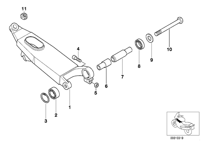 31422321294 - : Trailing Arm for BMW-Motorrad Image
