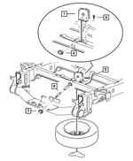 52021649AA - Wheels: Spare Tire Winch Tube Grommet for Mopar Image