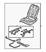 81126TG7A01 - : Seat Frame for Honda: Pilot Image