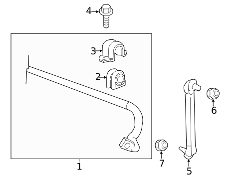 Stabilizer Bar & Components for 2015 Chevrolet Spark #0