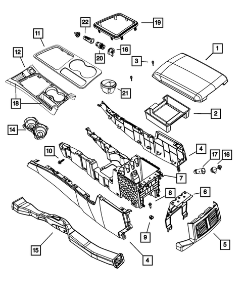 Consoles for 2012 Dodge Challenger #0