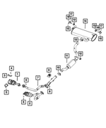 68301894AA - Exhaust: Exhaust Bracket for Jeep: Wrangler Image