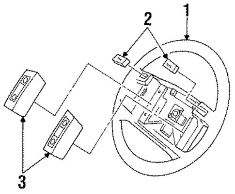 Steering Wheel & Trim for 1994 Mercury Grand Marquis #0