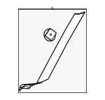 86250DO000 - Body: Windshield Molding for Kia Image
