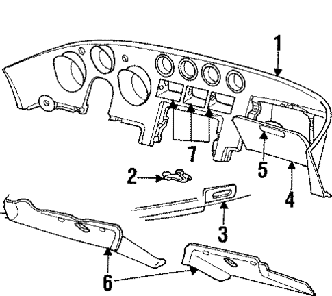 Instrument Panel for 1994 Dodge Viper #0