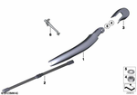 61627066175 - : Wiper Arm Cover for BMW Image