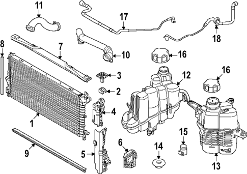 Radiator & Components for 2025 BMW 228 xDrive Gran Coupe #0