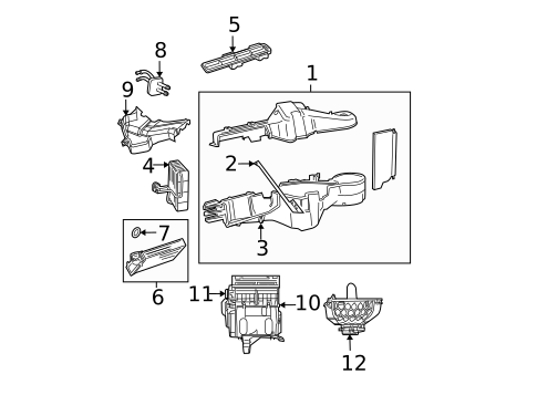 Evaporator & Heater Components for 2007 Chrysler Pacifica #0