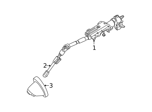 Steering Column Assembly for 2004 Ford Focus #0