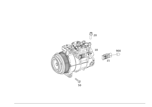 Refrigerant Compressor for 2011 Mercedes-Benz E550 #0
