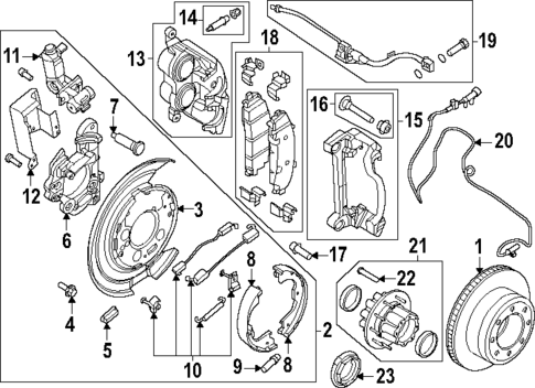 Brake Components for 2024 Ford F-450 Super Duty #1