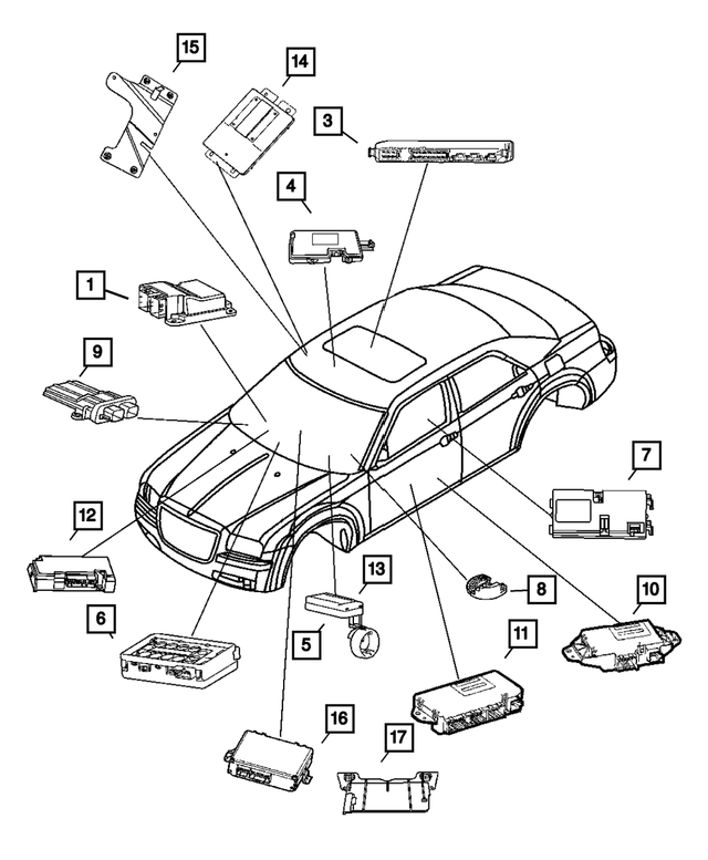 5064013AR - Instrument Panel and Radios and Consoles: Telematics Module for Chrysler: 300 | Dodge: Charger, Magnum Image
