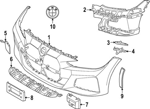 Bumper & Components - Front for 2023 BMW M440i Gran Coupe #0