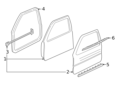 Door & Components for 1999 Buick Regal #1
