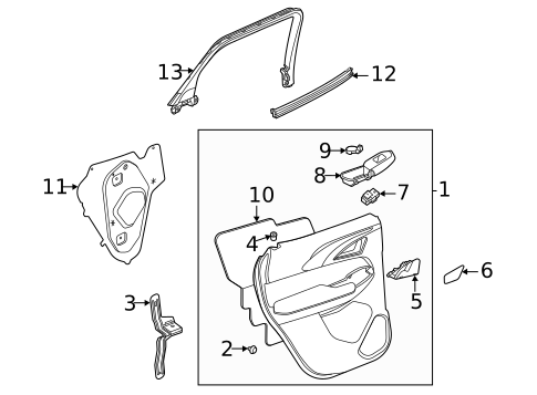 Rear Door for 2024 Chevrolet Trailblazer #3