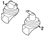 45421220 - Electrical: Horn for Mercedes-Benz Image
