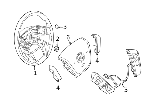 Steering Wheel & Trim for 2016 Nissan NV2500 #0