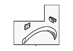 87742DW000 - Body: Wheel Opening Molding for Kia Image
