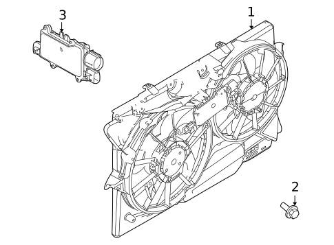 Cooling Fan for 2013 Lincoln MKT #0