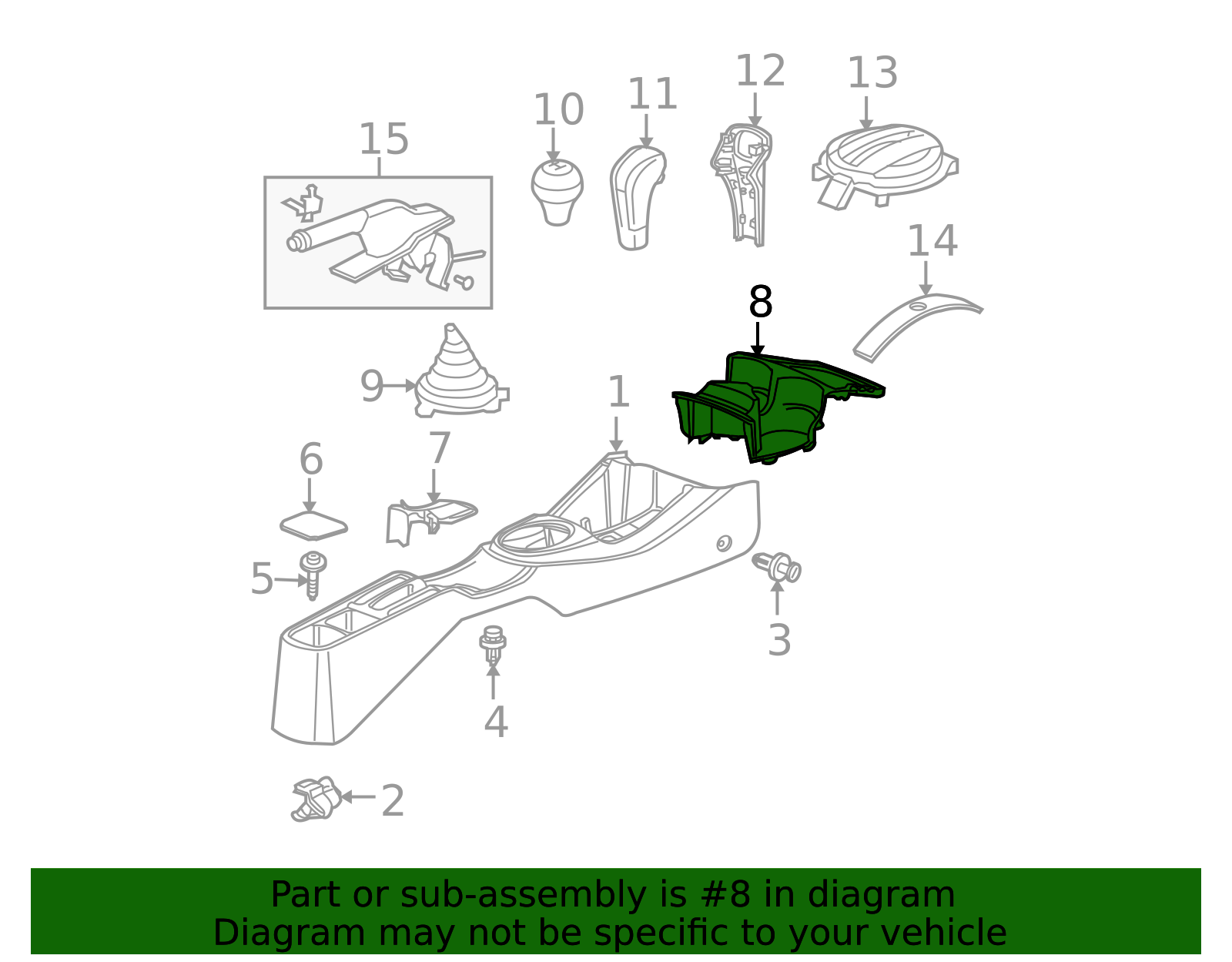 2012-2013 Honda Fit Cup Holder 83403-TK6-A11ZA | Honda Factory Parts