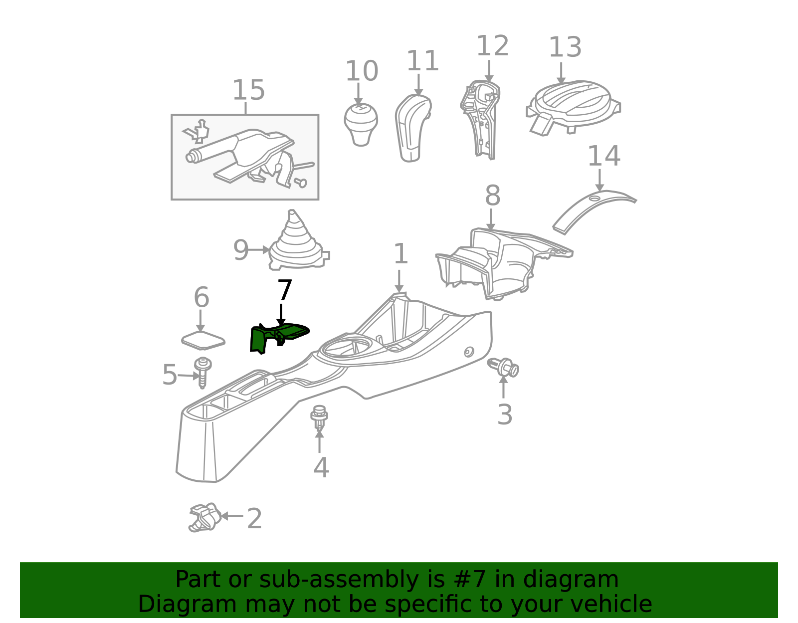 83442-TF0-003ZA - Console Trim Panel 2009-2013 Honda Fit | Toronto