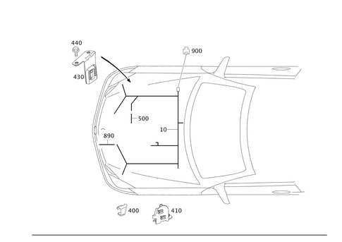 Engine Cable Harness, Body Mounted for 2016 Mercedes-Benz E550 #0