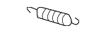 9008450002 - Body: Lock Assembly Tension Spring for Lexus: ES300, GS300, GS350, GS400, GS430, IS250, IS350, LS400, LS430, LX570, RX300, RX330, RX350, RX400h, SC300, SC400 Image