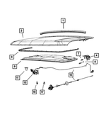68550081AA - : Hood Prop Rod Bracket, Left for Mopar Image